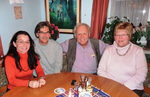 Vorsitzende Anja König mit Peter Hermann, Robert Mittermeier und Manuela Eglhuber