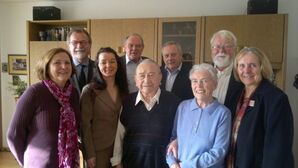 v.l.:Hedi Pable,Robert Gewies,Anja König,Dietmar Franzke,Otto u. Paula Ulrich,Horst u. Ute Kubatschka