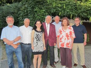 v.l.: Robert Gewies, Klaus Pauli, Anja König, Dr. Wolf Rösel, Dietmar Franzke, Franziska Rösel, Gerd Steinberger