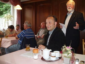 Horst Kubatschka bei seiner launigen Begrüßung