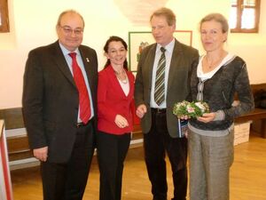 v. l.: Gerhard Wick, Anja König, Dr. Detlef Kotte mit Ehefrau