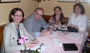Kerstin Schanzer, Gerhard Wick, Anja König und Ruth Müller (v.l.n.r.)